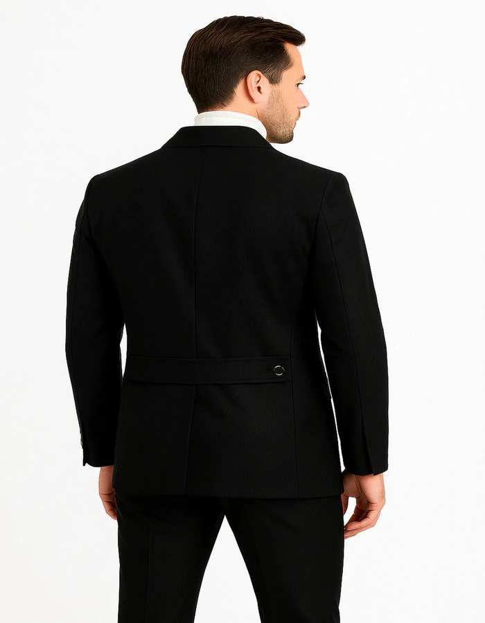 Mens 1970s Fashion Suits - 70's Mens Outfits in Color Black Blazers  Pants