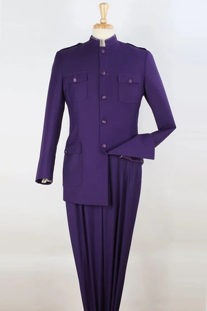 Mens 1970s Fashion Suit - 70's Mens Outfit in Color Purple Blazer  Pants