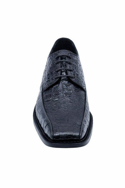 Mens Gator Belly Dress Shoe Exotic Los Altos Black