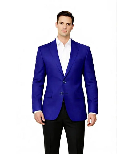 Men’s Stylish Blue Blazer – Modern Tailored Dress Jacket