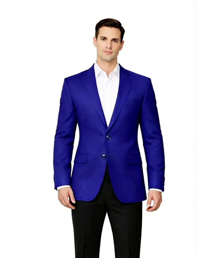 Men’s Stylish Blue Blazer – Modern Tailored Dress Jacket
