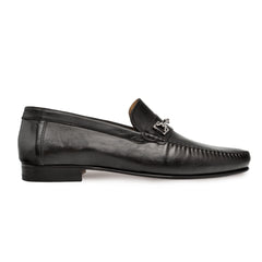 mens-mezlan-brussels-metal-ornament-calfskin-loafer-dress-shoe-in-tan - Size: 8