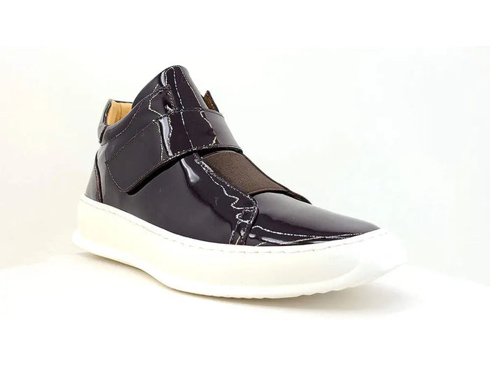 Carrucci Mid Top Burnished Leather Sneaker