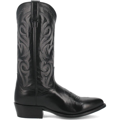 Dan Post Men’s Milwaukee 13 J Pointed Toe Black Cowboy Fine Leather Boot