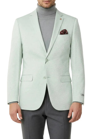 Mint Hybrid Fit Single Breasted Notch Lapel Jacket