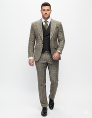 statement-suits-wool-suits-peak-lapel-suits-ticket-pocket-modern-fit-olive-suit