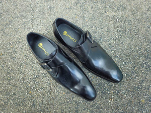 Monk Strap Buckle Leather Shoes