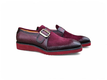 Multi Media Buckle Monkstrap Slip-on Carrucci