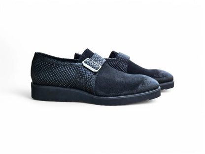 Multi Media Buckle Monkstrap Slip-on Carrucci