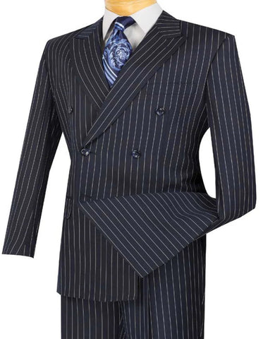 1920s Mens Suit - 1920s Mens Outfit - 1920s  costume  Bold Navy Pinstripe  Suit - Men's Tuxedo USA