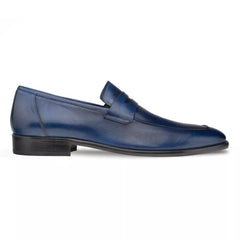 mezlan-navy-burnished-calfskin-penny-loafer
