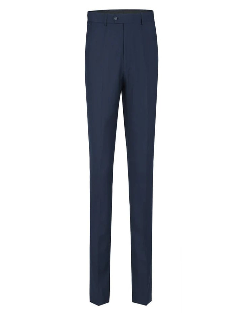 Blue Wedding Tuxedo - Mens Traditional Slim Fit Shawl Navy Blue Collar Tuxedo