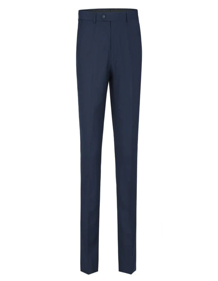 Blue Wedding Tuxedo - Mens Traditional Slim Fit Shawl Navy Blue Collar Tuxedo