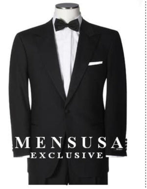 Slk3 Peak Collor One Button Super 120's Wool  Shirt  Bow Tie Suit