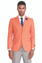 orange-mens-summer-suit-with-two-button-vest-plaid-pants
