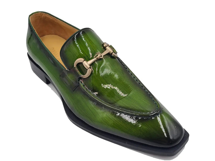 Carrucci Patent Leather Buckle Loafer