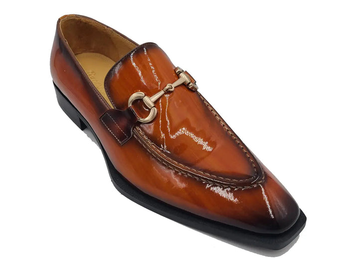 Carrucci Patent Leather Buckle Loafer