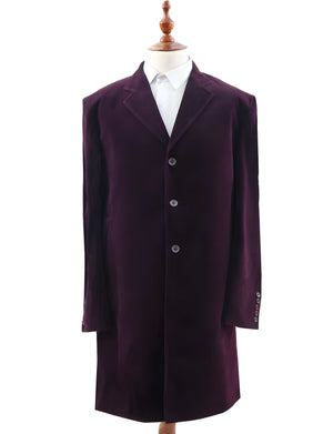 Men’s Burgundy Velvet Smoking Jacket – Peter Capaldi Inspired Formal Blazer