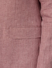 Mens Linen Suit For Beach Wedding - Summer  Suit in Pink - Men's Tuxedo USA