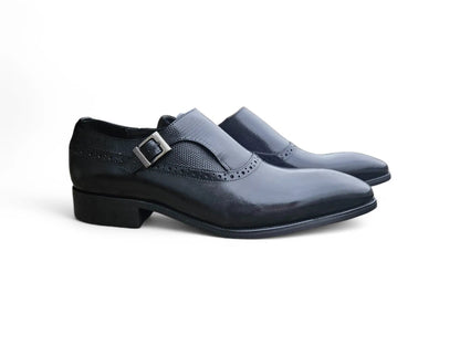 Plain Toe Single Monk Loafer Carrucci