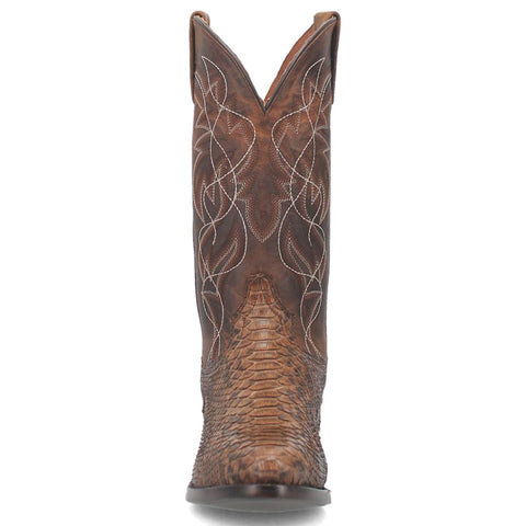 Dan Post Men’s Bay Apache Manning 13 Round Toe Genuine Python Leather Cowboy Boot