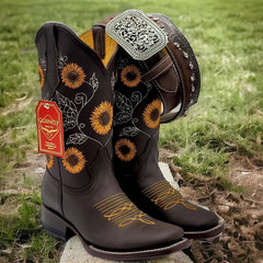 womens-sunflower-cowboy-boots