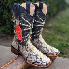 imitation-natural-python-cowboy-boots