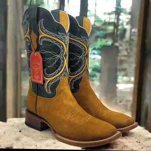 Suede Cowboy Boots