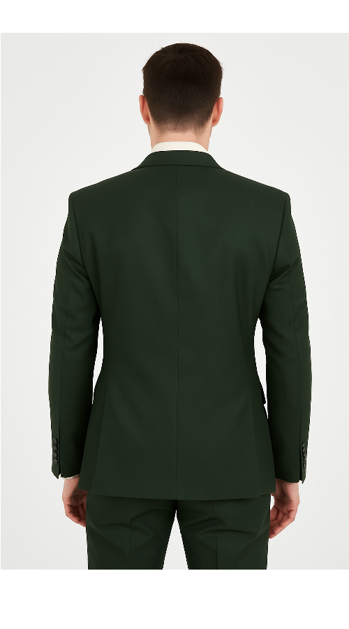 Rossi Man ELI RM117 ƒ?? Classic 3-Piece Menƒ??s Suit in Hunter Green