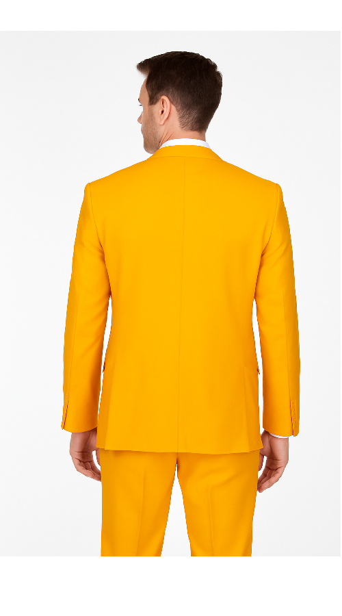 Rossi Man ELI RM103 ?? Modern Fit 3-Piece Men??s Suit in Bold Yellow