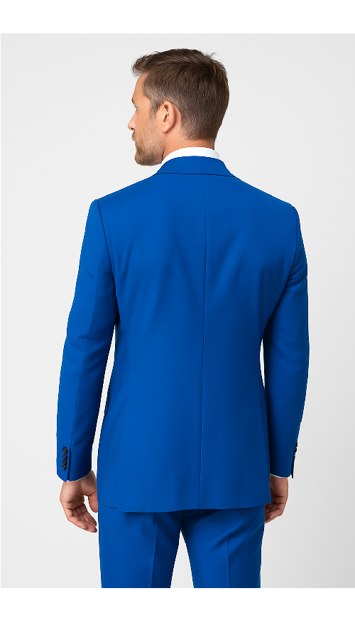 Royal Blue 3-Piece Suit ?? Rossi Man ELI RM110 Slim Fit Men??s Formalwear