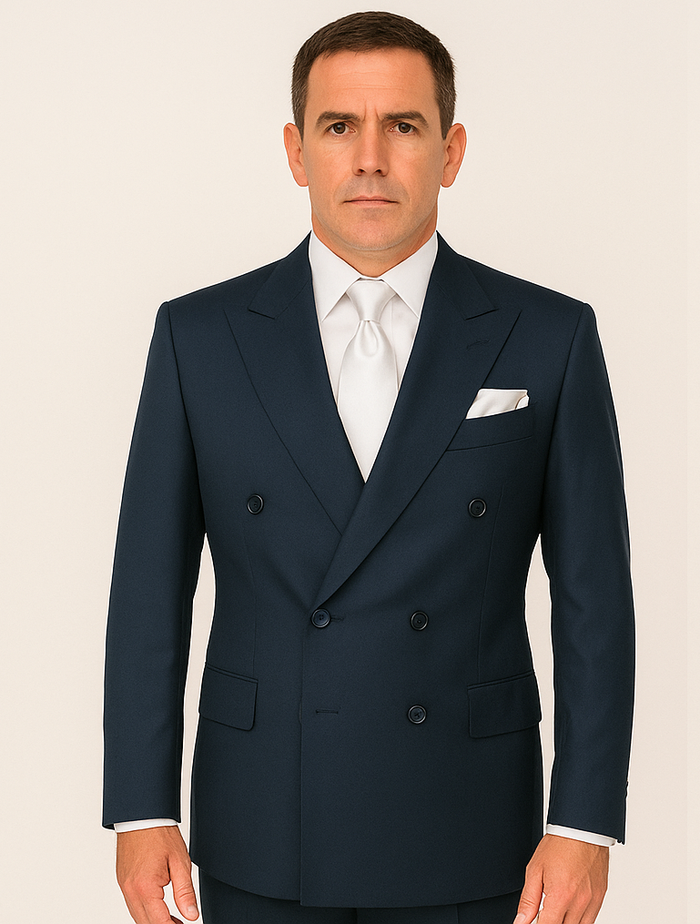Rossi Man ARTHUR RM2302 Double-Breasted Suit ?? Sophisticated Tailored Style for Men