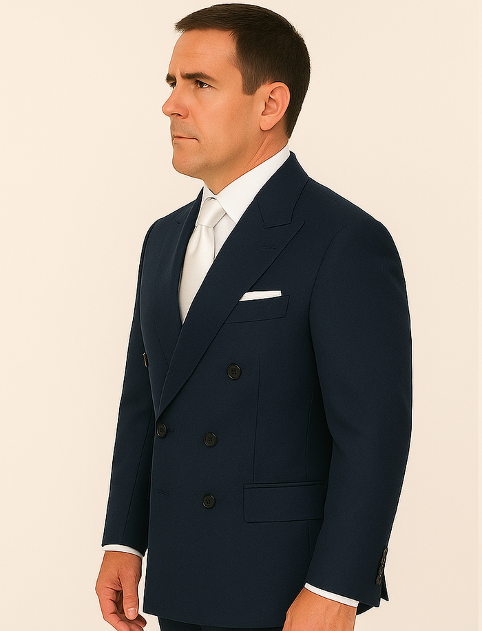 Rossi Man ARTHUR RM2302 Double-Breasted Suit ?? Sophisticated Tailored Style for Men