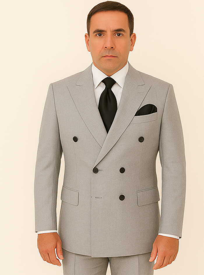 Rossi Man ARTHUR RM2305 Double-Breasted Suit ?? Elegant Formalwear for Men