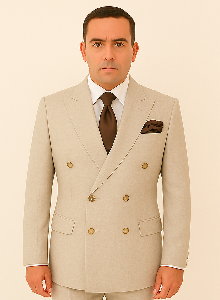 Rossi Man ARTHUR RM2306 Double-Breasted Suit ?? A Modern Classic for Men