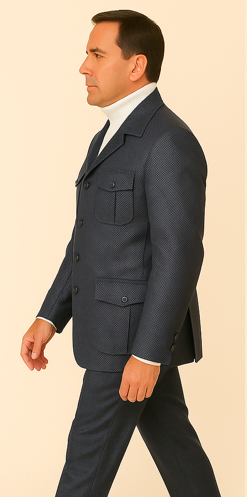 Rossi Man DUKE RM1767 ?? Slim Fit Steel Grey 3-Piece Suit for Men | Elegant Formalwear