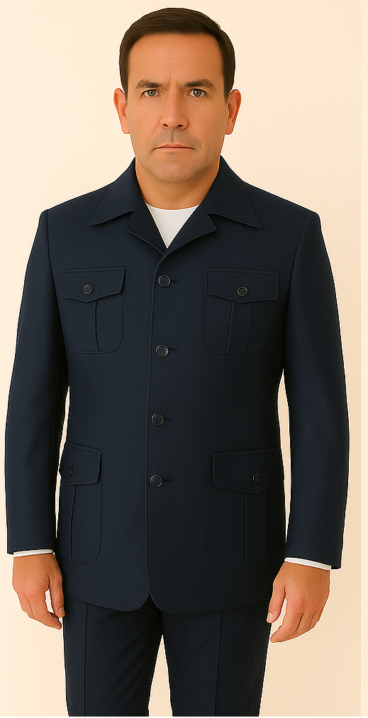 Rossi Man DUKE RM1768 ?? Slim Fit Navy 3-Piece Suit for Men | Stylish Formalwear