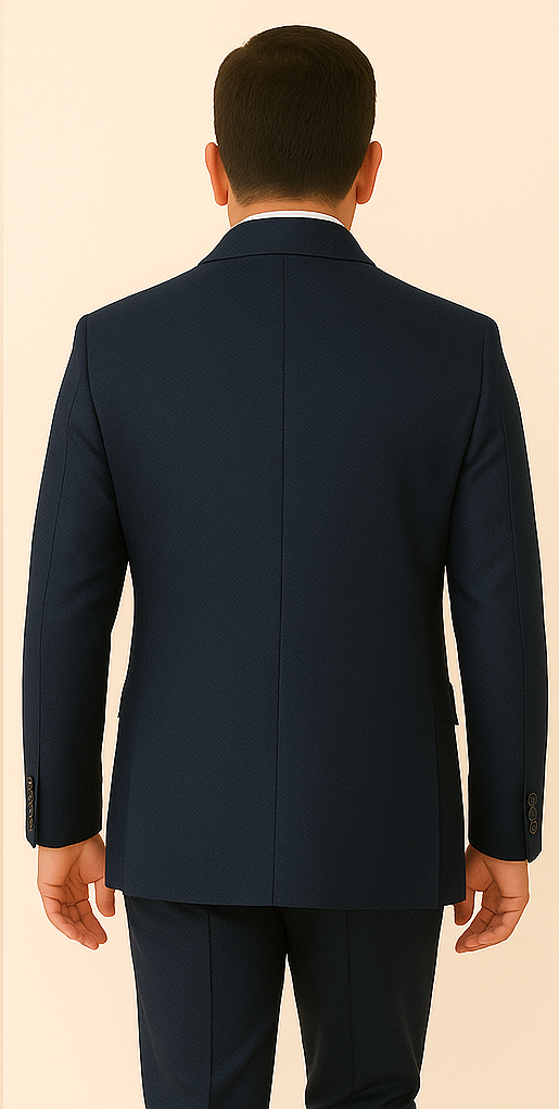 Rossi Man DUKE RM1768 ?? Slim Fit Navy 3-Piece Suit for Men | Stylish Formalwear