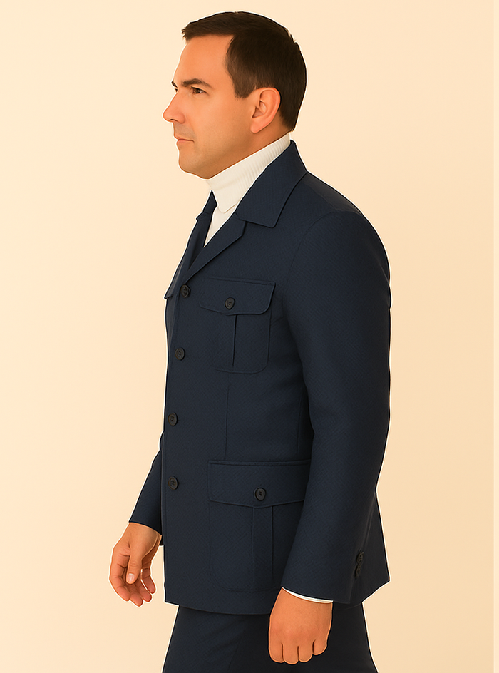 Rossi Man DUKE RM1768 ?? Slim Fit Navy 3-Piece Suit for Men | Stylish Formalwear