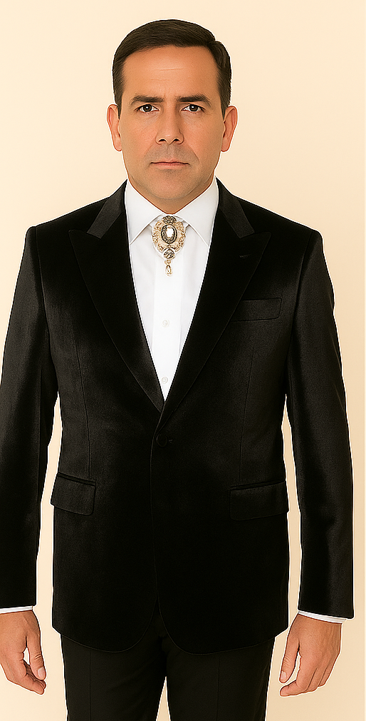 Rossi Man LEO RM1600 ƒ?? Black Slim Fit 3-Piece Suit for Men | Timeless Classic Formalwear