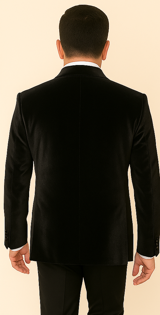 Rossi Man LEO RM1600 ƒ?? Black Slim Fit 3-Piece Suit for Men | Timeless Classic Formalwear