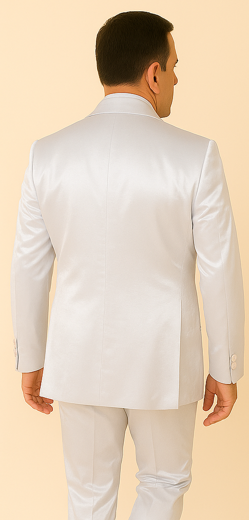 Rossi Man LEO RM1601 ?? White Slim Fit 3-Piece Suit for Men | Elegant Formalwear Ensemble