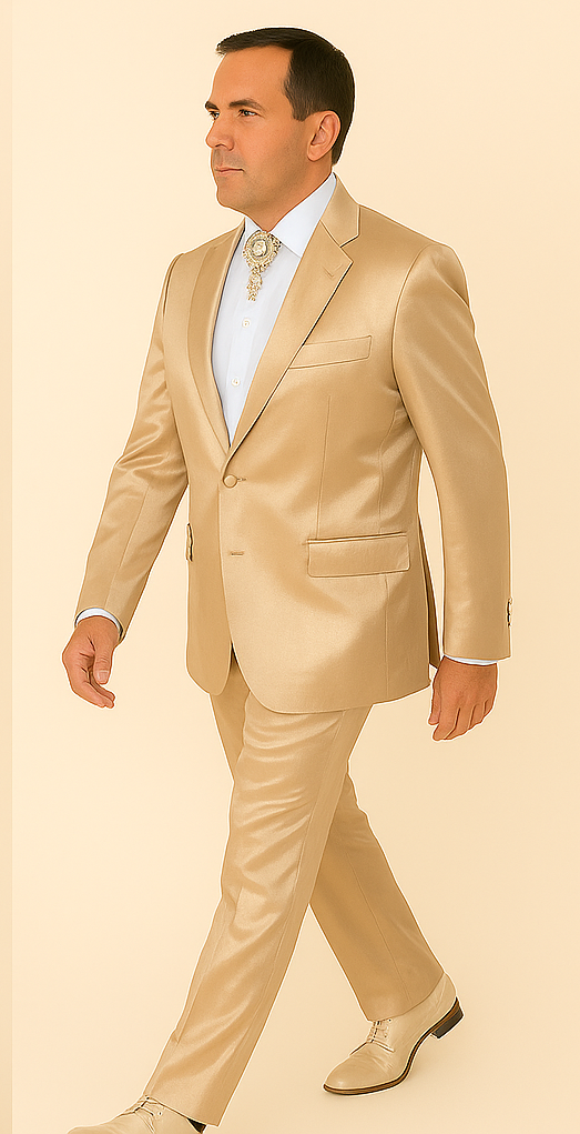 Rossi Man LEO RM1609 ?? Cream 3-Piece Slim Fit Suit for Men | Sophisticated Formalwear for Special Occasions