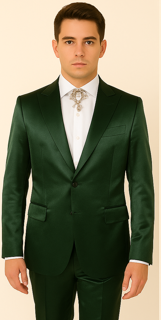 Rossi Man LEO RM1611 Slim Fit 3-Piece Suit for Men | Modern Tailored Formalwear