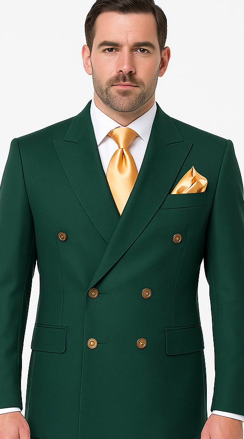 Rossi Man RM1190 ƒ?? Milano Collection Slim Fit Menƒ??s Suit in Bold Green