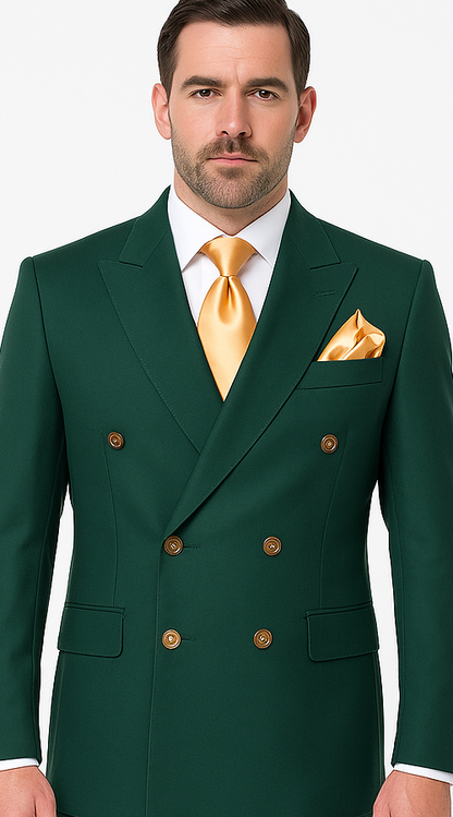 Rossi Man RM1190 Milano Collection Slim Fit Mens Suit in Bold Green