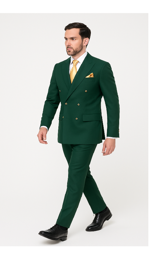 Rossi Man RM1190 ƒ?? Milano Collection Slim Fit Menƒ??s Suit in Bold Green