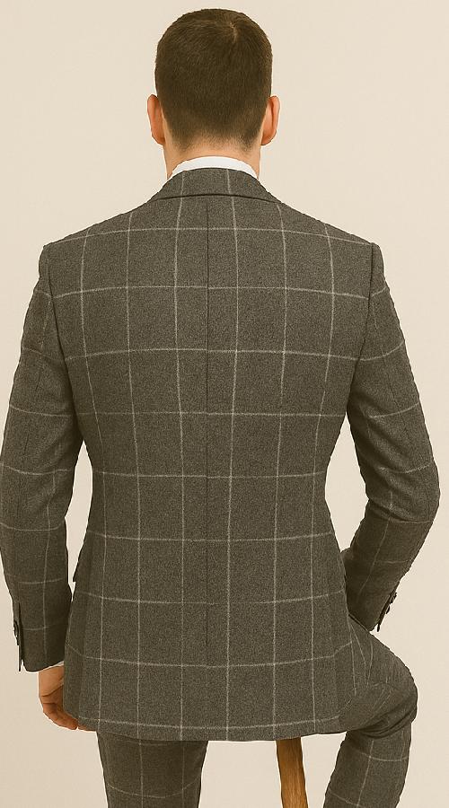 Rossi Man RM1742 ?? Max Collection Stylish Slim Fit Men??s Suit in Brown