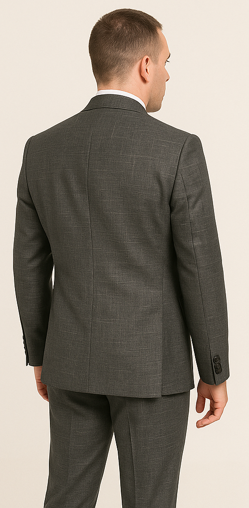 Rossi Man MAX RM1784 Slim Fit 3-Piece Suit ?? Stylish Grey Formal Suit for Men