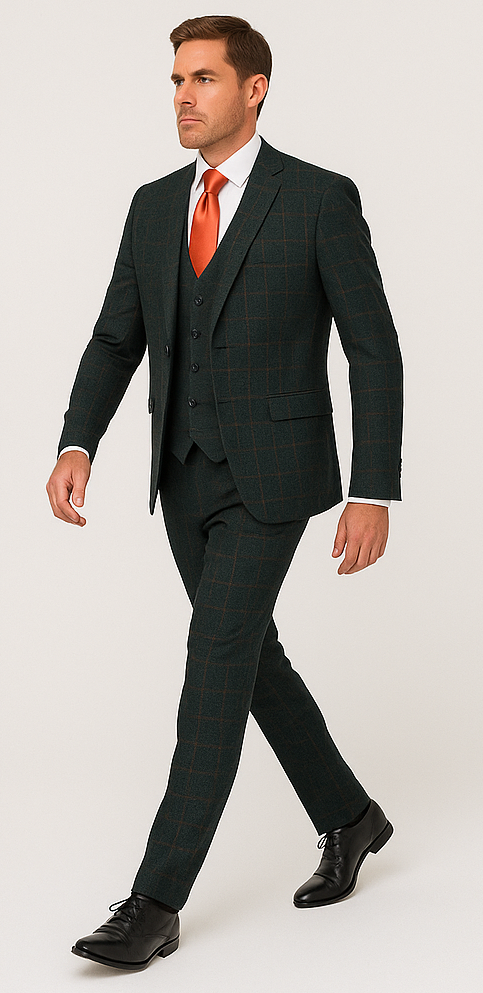 Rossi Man MAX RM1788 Slim Fit 3-Piece Suit ?? Stylish Formalwear for Men